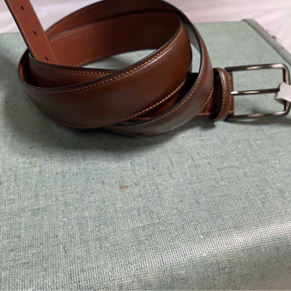 Perry Ellis Brown dress belt 38